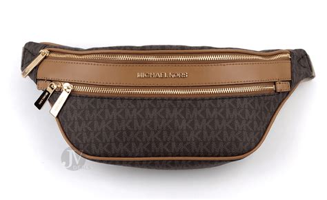 michael kors belt bag mk signature logo fanny pack|Michael Kors adjustable belt bag.